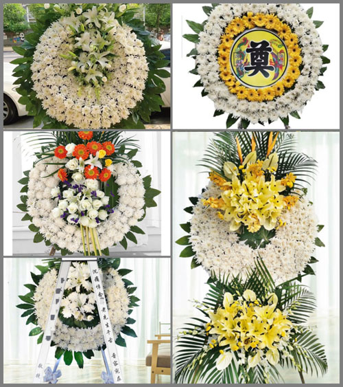 安徽淮南市潘集区架河镇新圩村花圈速递